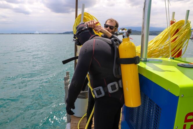 25 metrede temizlik: Sapanca Gölü'nde su hattı operasyonu