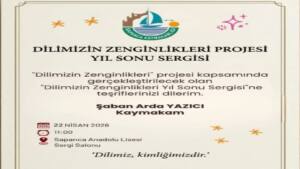 Sapanca’da ‘Dilimizin Zenginlikleri’ Sergisi 22 Nisan’da Ziyaretçilerini Bekliyor