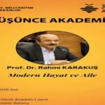 Sapanca'da 'Modern Hayat ve Aile' Konulu Düşünce Akademisi Dersi Düzenleniyor