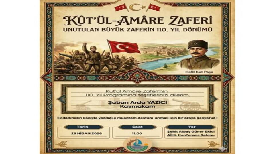 Kut'ül-Amâre Zaferi'nin 110. yılı Sapanca'da anlamlı programla anıldı
